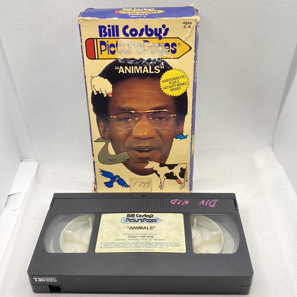 Bill Cosby’s Picture Pages: Animals VHS Educational Ages 3-6 Vin…